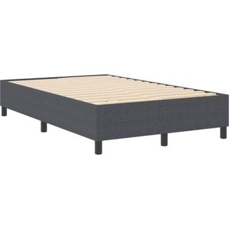vidaXL Cama Tipo Box Spring Gris Oscuro 120 X 190 Cm Telas De Pana Vidaxl