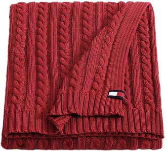 Tommy Hilfiger Cable Knit Solid Throw