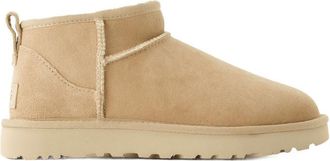 UGG Womens Suede Sheepskin-Lined Boots Beige