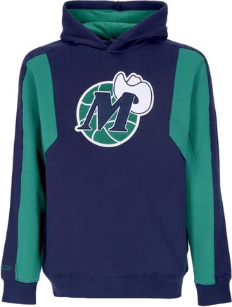 Mitchell & Ness NBA Color Blocked Hoodie Hardwood Classics - Heren - Hoodies - Blauw - XL - Katoen - Hoodies & sweatvesten