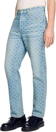 Sandro Regular-fit Square Cross jeans in Sky Blue at Nordstrom, Size 3231