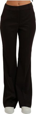 Pennyblack Tailored Flare-cut Broeken - Dames - Wijde Broeken - Bruin - L - Leer - Broeken