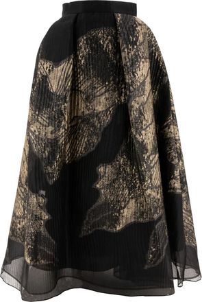 Elie Saab Gonna plissettata - Nero