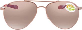 Costa PIPER Copper Silver Mirror Polarized Polycarbonate Ladies Sunglasses PIP 184 OSCP 58