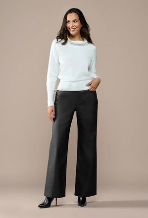 Mart Visser Lienna Coated Broek Zwart