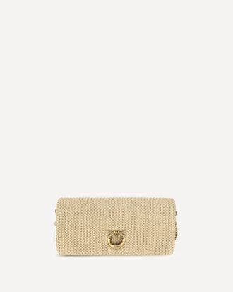 Pinko Borsa a Mano Love Click Soft Horizontal Classic in rafia Woman UNI