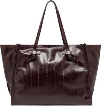 Gianni Chiarini Antique Ruby Leather Tote Bag