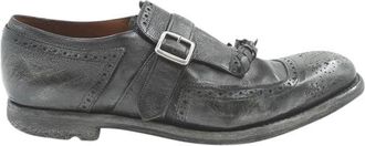 Churchs Zwarte mocassin met zijgesp - Heren - Platte Schoenen - Zwart - 41 EU - Leer - Schoenen
