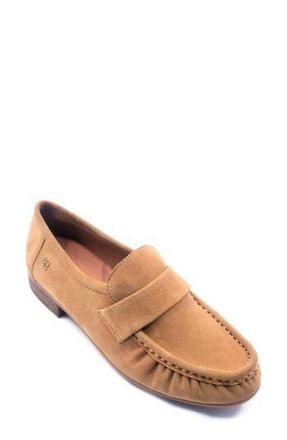 Gentle Souls Crew Woven Leather Loafer in Camel Suede at Nordstrom Rack, Size 5.5