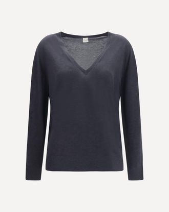 Toteme V-neck cashmere-blend Sweater Female L