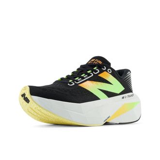 New Balance Womens FuelCell Supercomp Trainer V3 Running Shoe, Black/Phantom/Bleached Lime Glo, 8.5