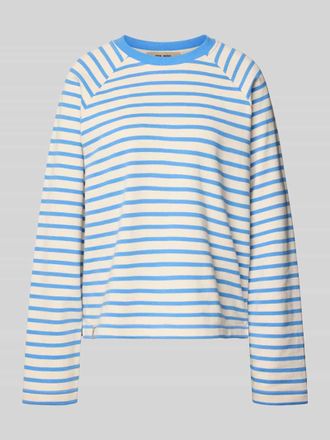 Mos Mosh Sweatshirt mit Raglan&auml;rmeln Modell Lidy in Bleu, Gr&ouml;&szlig;e XL