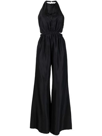 Forte_Forte silk halterneck jumpsuit - Black