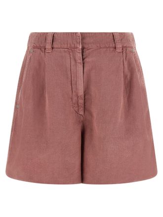 Brunello Cucinelli Multicolor Cotton Bermuda Womens Shorts