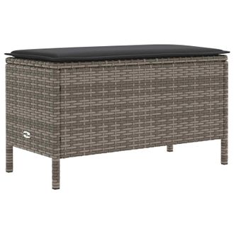 vidaXL Reposapi&eacute;s De Jard&iacute;n Gris Y Gris Oscuro 80 X 38 X 45 Cm Vidaxl