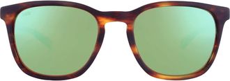 Costa SULLIVAN Green Mirror Polarized Glass Square Unisex Sunglasses 6S2002 200206 52
