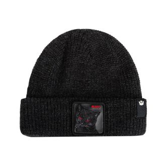 Goorin Brothers Misfit Cat Beanie - unisex - Hoeden - Zwart - ONE Size - Accessoires