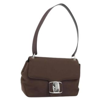 Ferragamo Pre-owned Shoulder Bags, female, Brown, Size: ONE SIZE Pre-owned Shoulder Bag