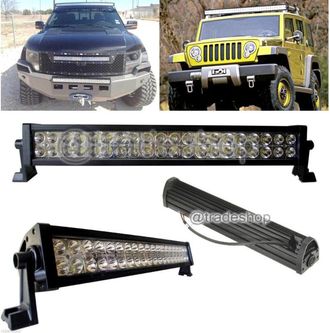 Trade Shop Trade Shop Traesio - Trade Shop - Faro Luce Led Barra D 72 120 240w Inclinabili Supporti 12v Suv Auto Paraurti - -72 Vatios