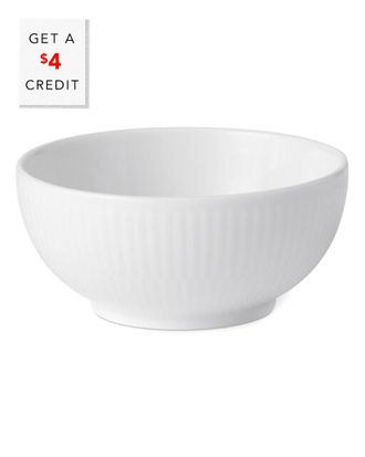 ROYAL COPENHAGEN 8Oz White Fluted Small Bowl With $4 Credit