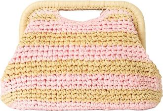 BTB Los Angeles Btb Los Angeles Torino Straw Clutch