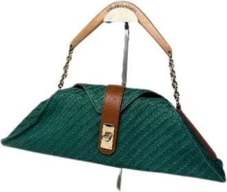 Armani Pre-owned Handbags, female, Green, Size: ONE SIZE Pre-owned Handbag