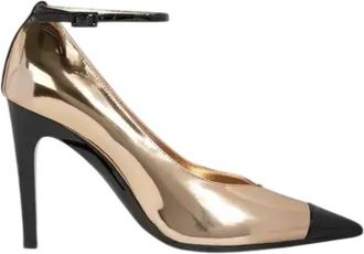 Jimmy Choo London Cierra 100 Mirrored Leather Pumps, Brand Size 34.5 ( US Size 4.5 )
