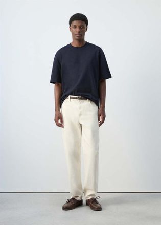 Mango T-shirt relaxed-fit 260 gsm navy - Uomo - XXL - MANGO MAN