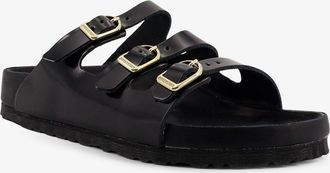 Birkenstock Womens Florida Fresh Patent Leather Sandals Black