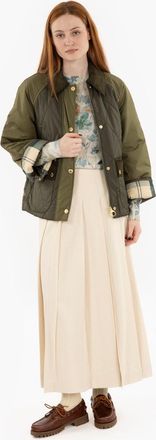 Barbour Martha Quilted jacket olive / dark moss / ancien tartan