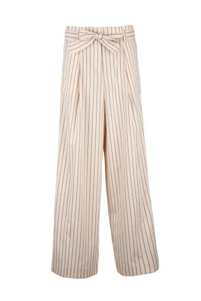 Roberto Collina High-Waisted Pinstripe Palazzo Pants