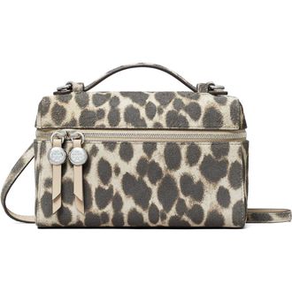 Tory Burch Romy Suede Slim Top Handle Bag in Cheetah Spots at Nordstrom