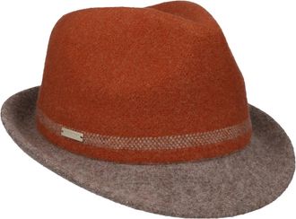 Seeberger Sabetha Trilby Milled Wool Hat Women&acute;s (One Size - Rust)