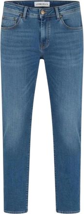 Jacob Cohen Jeans, Heren, Blauw, W34, Katoen, Scott Cropped Slim Jeans