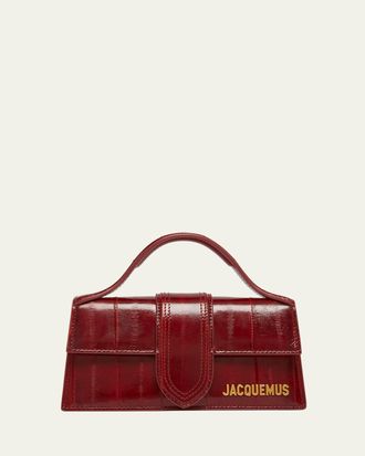 Jacquemus Le Bambino Patent Top-Handle Bag