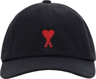 Ami Mens Baseball Hat Adc Black Cotton