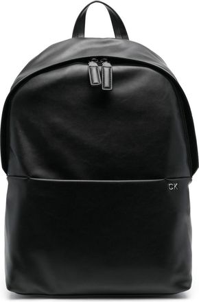 Calvin Klein logo zipped backpack - men - Polyester/Polyurethane - OS - Black