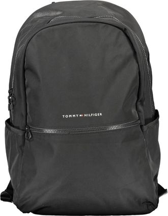 Tommy Hilfiger Zwarte heren rugzak met laptopvak - Heren - Rugzakken - Zwart - ONE Size - Polyester - Tassen