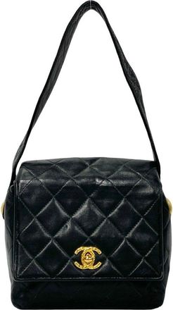 Chanel Leather Handbag Shoulder Bag (Pre-Owned)