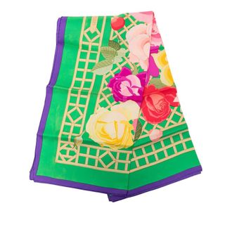 Herm&egrave;s Pre-owned Hermes Roseraie Silk Scarf 90 Ladies RA95EQR2YDQNHL7C