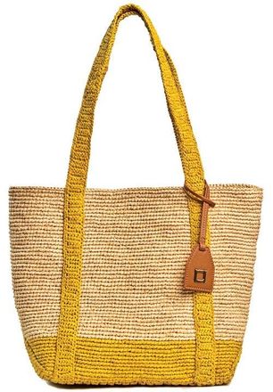 Raf&eacute; New York Boat Tote Lg Large Tote in Natural /Lemon at Nordstrom