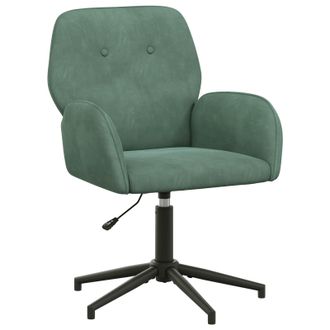 vidaXL Silla De Escritorio Giratoria 54 X 55 X 90 Cm Verde Mar Vidaxl