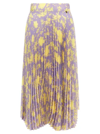 Catalina Furniture Purple Recycled Polyester Midi Womens Skirt