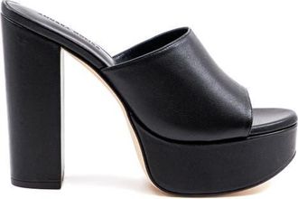 Andrea Gomez Fabiola Leather Platform in Black at Nordstrom, Size 36.5