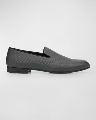 Giorgio Armani Men & apos;s Formal Leather Venetian Loafers