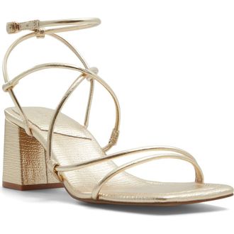 Aldo Harmonni Ankle Strap Sandal in Gold at Nordstrom, Size 11