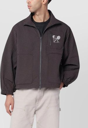 Brain Dead zip jacket featuring check pattern