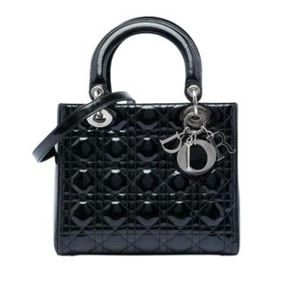 Dior Pre-owned Lady Dior Handbag - Dames - Pre-owned - Zwart - Maat: ONE Size Leer