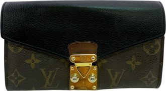 Louis Vuitton Black Brown Monogram Monogram Leather (Pre-Owned)