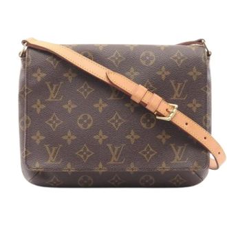 Louis Vuitton Pre-owned Cross Body Bags, female, Brown, Size: ONE SIZE Pre-owned Musette Tango Shoulder Bag
